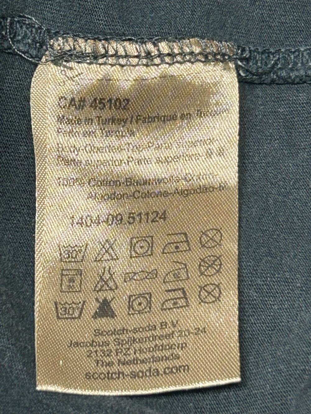 Scotch & Soda Gray Tee - Picture 5 of 6